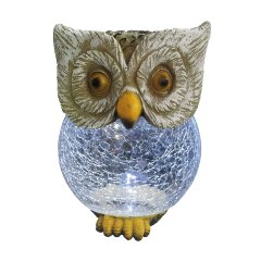 USL-S-813-GT160 OWL Садовый светильник на солнечной батарее Сова, 1 светодиод, Белый свет, 1xАА Ni-Mh аккумулятор в-к, IP44, TM Uniel