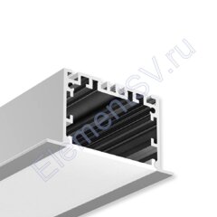 Алюминиевый профиль врезной CX-A045-R 270 (2500x65/50x35мм с рассеивателем)