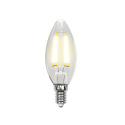 LED-C35-6W-NW-E14-CL PLS02WH Лампа светодиодная, Форма свеча, прозрачная, Серия Sky, Белый свет