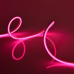 ULS-N01-2835-120LED-m-6mm-IP67-DC12V-9W-m-5M-PINK Гибкая светодиодная лента, NEON, Катушка 5м, в блистере, Розовый свет, ТМ Uniel
