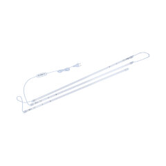 ULZ-P08-14W-SPBR-TM IP65 CLEAR KIT03 Светильник для растений светодиодный линейный, 900мм, Пластик, Спектр для рассады и досвечивания в период роста, В составе набора из 3-х штук, с таймером, TM ФитоЛето