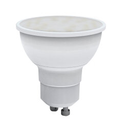 LED-JCDR-7W-6500K-GU10-NR Лампа светодиодная, Форма JCDR, матовая, Серия Norma, Дневной белый свет 6500K, Картон, ТМ Volpe