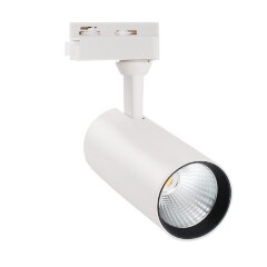 ULB-Q276 15W-4000К WHITE Светильник-прожектор светодиодный трековый, 1350 Лм, Белый свет 4000К, Корпус белый, ТМ Volpe.