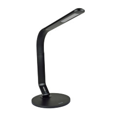 TLD-555 Black-LED-500Lm-5500K-Dimmer-USB Светильник настольный, 8W, Сенсорный выключатель, Черный, ТМ Uniel