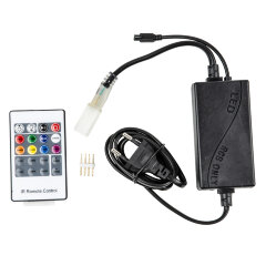 ULC-N22-RGB NEON BLACK Контроллер для управления светодиодными ULS-N22 RGB NEON лентами 220В, с пультом ДУ, Цвет чёрный, TM Uniel