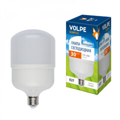 LED-M80-30W-DW-E27-FR-S Лампа светодиодная, Матовая, Серия Simple, Дневной свет 6500K, Картон, ТМ Volpe.