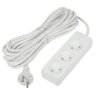S-CU3-10 WHITE Удлинитель серии Ultra, шнур 10м., 3 гнезда, 10A, б-з, Белый, TM Uniel - фото 1