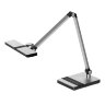 ULM-D110 15W-3000-6500K-DIM SILVER Светильник настольный светодиодный с беспроводной зарядкой телефонов, Сенсорный выключатель, Диммер, Серебристый, TM Uniel - фото 1