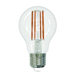 LED-A60-10W-NW-E27-CL PLS02WH Лампа светодиодная, Форма A, прозрачная, Серия Sky, Белый свет 4000K