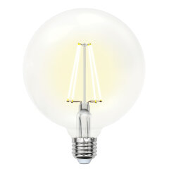 LED-G125-10W-WW-E27-CL PLS02WH Лампа светодиодная, Форма шар, прозрачная колба, Цвет свечения теплый белый, Серия Sky, Упаковка