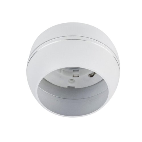 DLC-S614 GX53 WHITE-SILVER Светильник декоративный встраиваемый-накладной, серия Sotto, Без лампы, цоколь GX53, Металл, Белый-Серебро, TM Fametto - фото 2