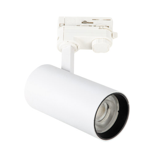 ULB-T55-30W-4000K WHITE Светильник-прожектор светодиодный трековый, 2700 Лм, Белый свет 4000К, Корпус белый, ТМ Uniel - фото 1