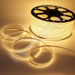 Светодиодная лента 220V 2835 120Led Warm White, 220F, IP68