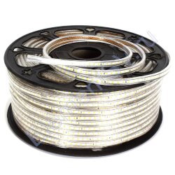 Светодиодная лента 220V 2835 120Led Warm White, 220F, IP68