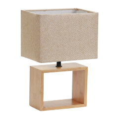 UML-B401 E27 LIGHT GREY-WOOD Светильник настольный декоративный под лампу Е27, 40W, Механический выключатель, Светло-серый, ТМ Uniel