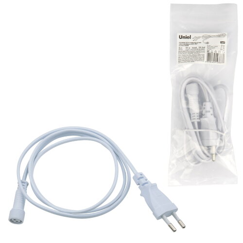 UCX-PT2-Y90-120 WHITE 1 STICKER Провод для подключения светильника ULY-P9x к сети 220В, 120 см, Белый, ТМ Uniel - фото 3