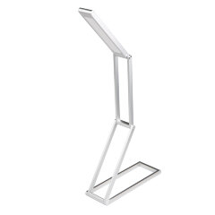 TLD-556 Silver-LED-105Lm-6500K Светильник настольный трансформер, 3W, Встроенный аккумулятор 1000mAh, Механический выключатель, Серебристый, ТМ Uniel