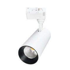 ULB-Q277 30W-4000К WHITE Светильник-прожектор светодиодный трековый, 2300 Лм, Белый свет 4000К, Корпус белый, ТМ Volpe