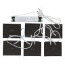 ULP-1010 42W-4000К IP40 GRILYATO OPAL BLACK KIT06 Светильники светодиодные потолочные встраиваемые, комплект из 6 штук, Белый свет 4000K, 4728Лм, Для ячеек 100x100мм, Корпус черный, В комплекте с и-п, ТМ Uniel - фото 2
