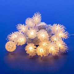 ULD-S0280-020-DTA WARM WHITE IP20 PINE CONES Гирлянда светодиодная Шишки , 20 светодиодов, 2.8 м, теплый белый, IP20, провод прозрачный.