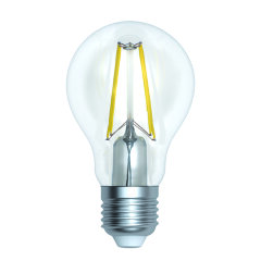 LED-A60-15W-3000K-E27-CL PLS02WH Лампа светодиодная, Форма A, прозрачная, Серия Sky, Теплый белый свет 3000K.