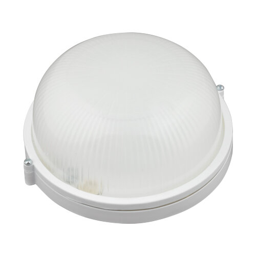 ULW-K21B 12W-6000K IP54 WHITE Светильник светодиодный влагозащищенный, Круг, Дневной белый свет 6000K, 1200Лм, Диаметр 188мм, Корпус белый, ТМ Uniel. - фото 1