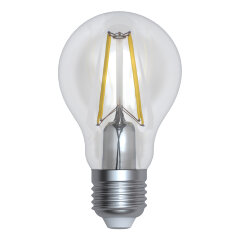 LED-A60-12W-3000K-E27-CL PLS02WH Лампа светодиодная, Форма A, прозрачная, Серия Sky, Теплый белый свет 3000K.