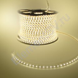 Светодиодная лента 220V 5050 60Led Warm White, 220WW, IP68