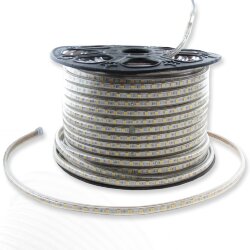 Светодиодная лента 220V 5050 60Led Warm White, 220WW, IP68