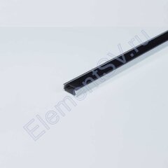 Алюминиевый профиль 551Black (2000х15х6мм с черным рассеивателем)