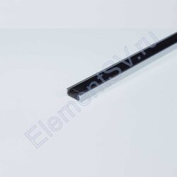 Алюминиевый профиль 551Black (2000х15х6мм с черным рассеивателем)