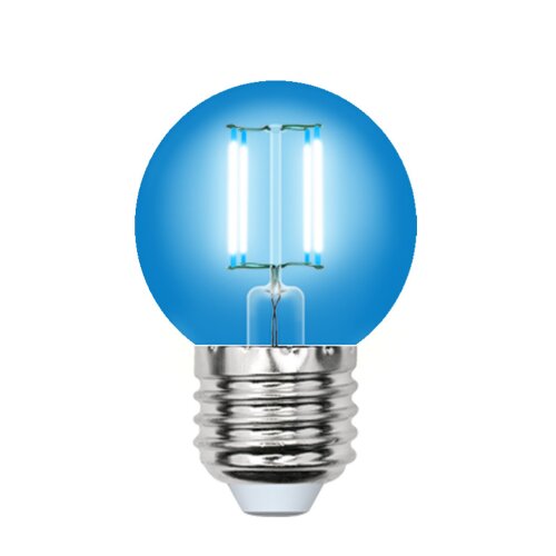 LED-G45-5W-BLUE-E27 GLA02BL Лампа светодиодная, Форма шар, Серия Air color, Синий свет - фото 1
