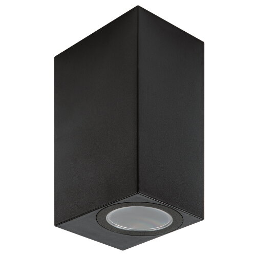 UUL-P42A 2х6W-GU10 IP65 BLACK Светильник уличный, под две лампы GU10, Архитектурный накладной, Корпус черный, TM Uniel - фото 1