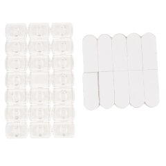UCC-Y11 CLEAR 020 POLYBAG Крючки для монтажа гирлянд, Набор из 20 шт, Прозрачные, ТМ Uniel