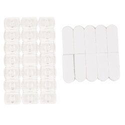UCC-Y11 CLEAR 020 POLYBAG Крючки для монтажа гирлянд, Набор из 20 шт, Прозрачные, ТМ Uniel