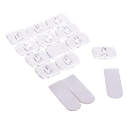 UCC-Y11 CLEAR 020 POLYBAG Крючки для монтажа гирлянд, Набор из 20 шт, Прозрачные, ТМ Uniel
