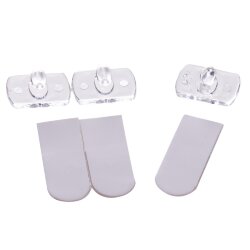 UCC-Y11 CLEAR 020 POLYBAG Крючки для монтажа гирлянд, Набор из 20 шт, Прозрачные, ТМ Uniel