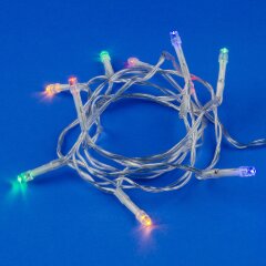 ULD-S0150-010-STB-2AA MULTI IP20 Гирлянда светодиодная на батарейках 2AA не в-к, 1.5м, 10 светодиодов, Разноцветный свет, Провод прозрачный, TM Uniel