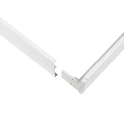 UFL-P60A 6060-H43 WHITE Рамка для накладного и подвесного монтажа универсальных панелей Premium+, 600х600х43мм, Цвет белый, ТМ Uniel