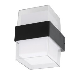 ULU-P26B-2x5W-4000K IP65 BLACK Светильник светодиодный уличный, Архитектурный накладной, Белый свет 4000K, Корпус черный, TM Uniel