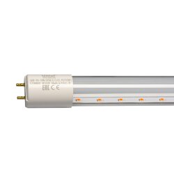 LED-T8-18W-SPSB-G13-CL PLP30WH Лампа светодиодная для растений, Форма T8, прозрачная, Спектр для рассады и цветения, ТМ Uniel.