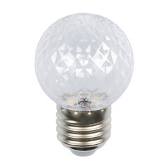 LED-D45-1W-3000K-E27-CL-С PINEAPPLE Лампа декоративная светодиодная, Форма Ананас, прозрачная, Теплый белый свет 3000K, Картон, ТМ Volpe