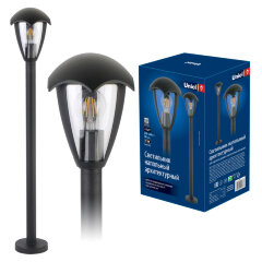 UUL-T80A 60W-E27 IP54 BLACK Светильник уличный, под лампу Е27, Архитектурный напольный, Корпус черный.