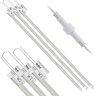 ULY-P90-10W-SPFR-K IP65 AC220V CLEAR KIT03 Светильник для растений светодиодный линейный, 600мм, Спектр для фотосинтеза, В составе набора из 3-х штук, TM Uniel - фото 3