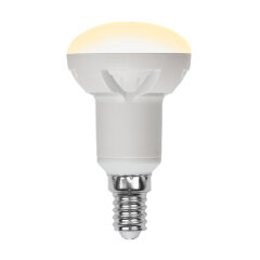 LED-R50 7W-3000K-E14-FR-DIM PLP01WH Лампа светодиодная, диммируемая, Форма Рефлектор, матовая, Серия Яркая, Теплый белый свет 3000K.
