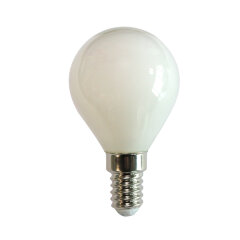 LED-G45-6W-4000K-E14-FR-SLF Лампа светодиодная, Форма шар, матовая, Белый свет 4000K, ТМ Volpe