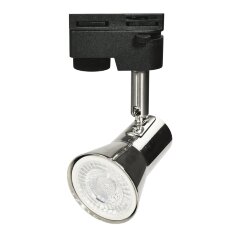 UBL-Q323 GU10 NICKEL Светильник-прожектор трековый, Под лампу GU10, Корпус под никель, ТМ Volpe