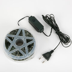 ULD-S20000-2000-DGA WARM WHITE IP20 DEW Гирлянда светодиодная Роса, 200м, 2000 светодиодов, Теплый белый свет, Провод зеленый, ТМ Uniel