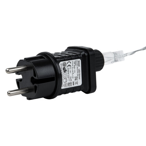 ULD-B12006-195-TTK AMBER IP44 Бахрома светодиодная с эффектом мерцания, 12м, Соединяемая, 195 светодиодов, Янтарный свет, Провод прозрачный, ТМ Uniel - фото 10