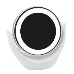TLD-592 White-LED-13Lm-6000K-3АА Настольный светильник зеркало, На батарейках 3AAне в-к, Сенсорный выключатель, Белый, ТМ Uniel